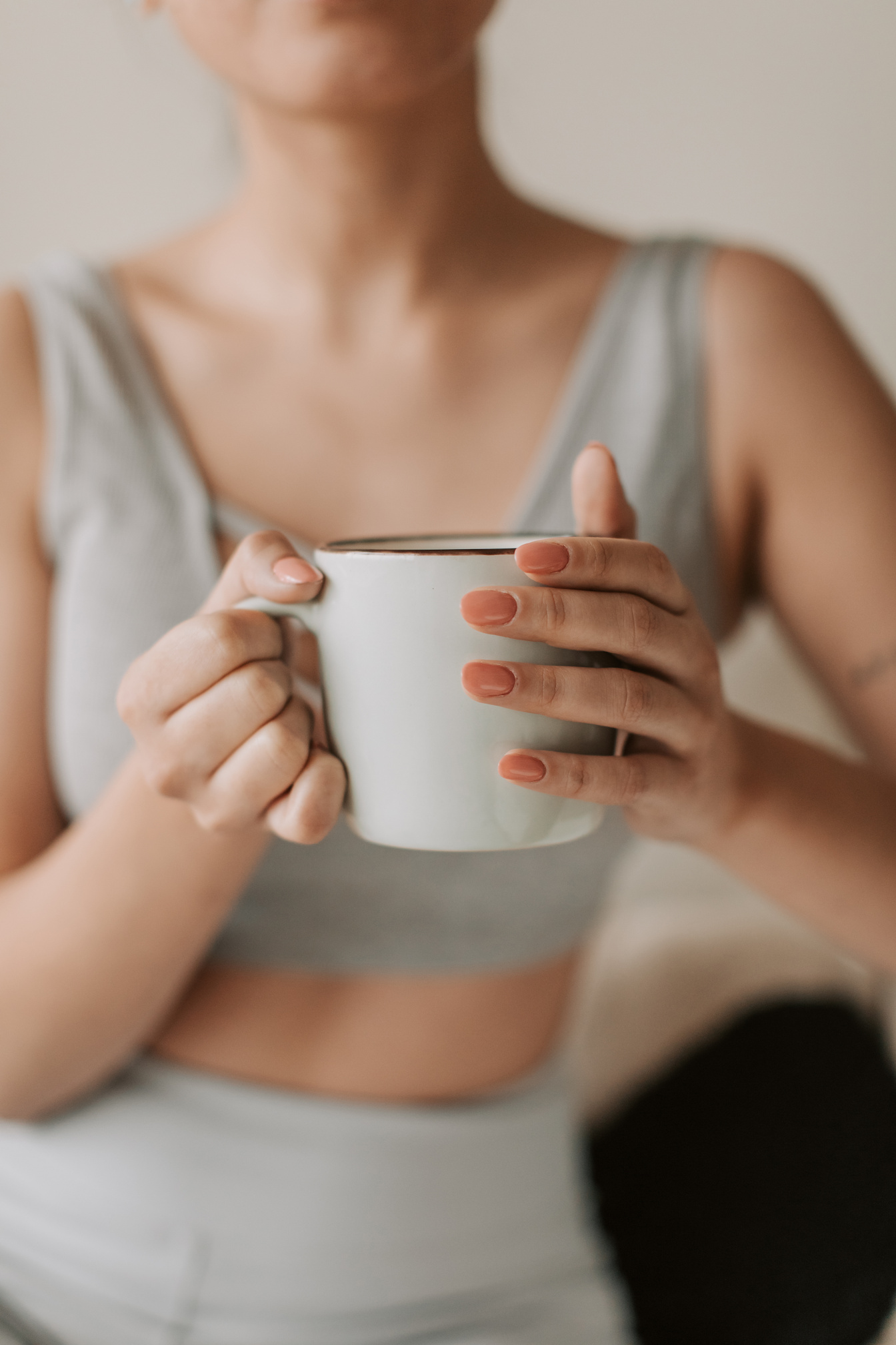 Woman Having a Cup of Coffee